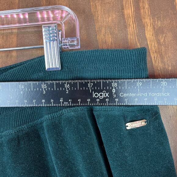 Calvin Klein Womens Pants Green Velvet Sweatpants Soft Comfy Relaxed 2X (39x29) - Picture 5 of 10